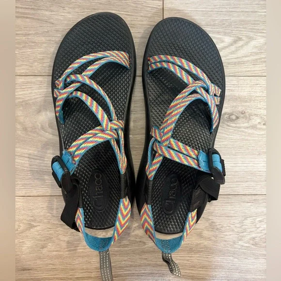 Chaco Black and Multicolor Sandals Chaco | Shoes | Chaco Black And Multicolor Strappy Sandals  main image 3
